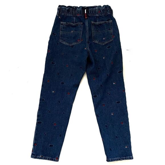 Tommy Hilfiger Paperbag High Rise Jean Size 8 Logo - Picture 4 of 11